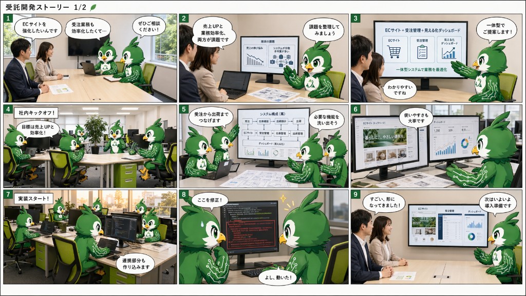 イートリくんによる受託開発ストーリー後半